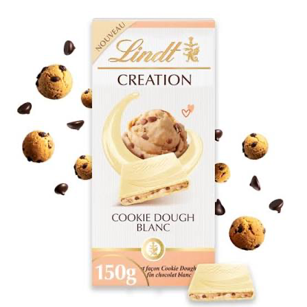 Lindt creation cookie dough blanc